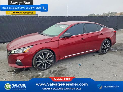 Used 2020 Nissan Altima 2.5 SR FWD image 1