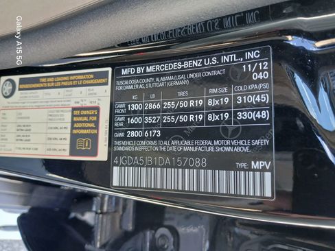 Used 2013 Mercedes-Benz ML 350 ML 350 Sport Utility 4D image 9