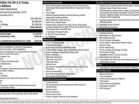 New 2025 MAZDA CX-50 Meridian Edition w/ Apex Package image 6