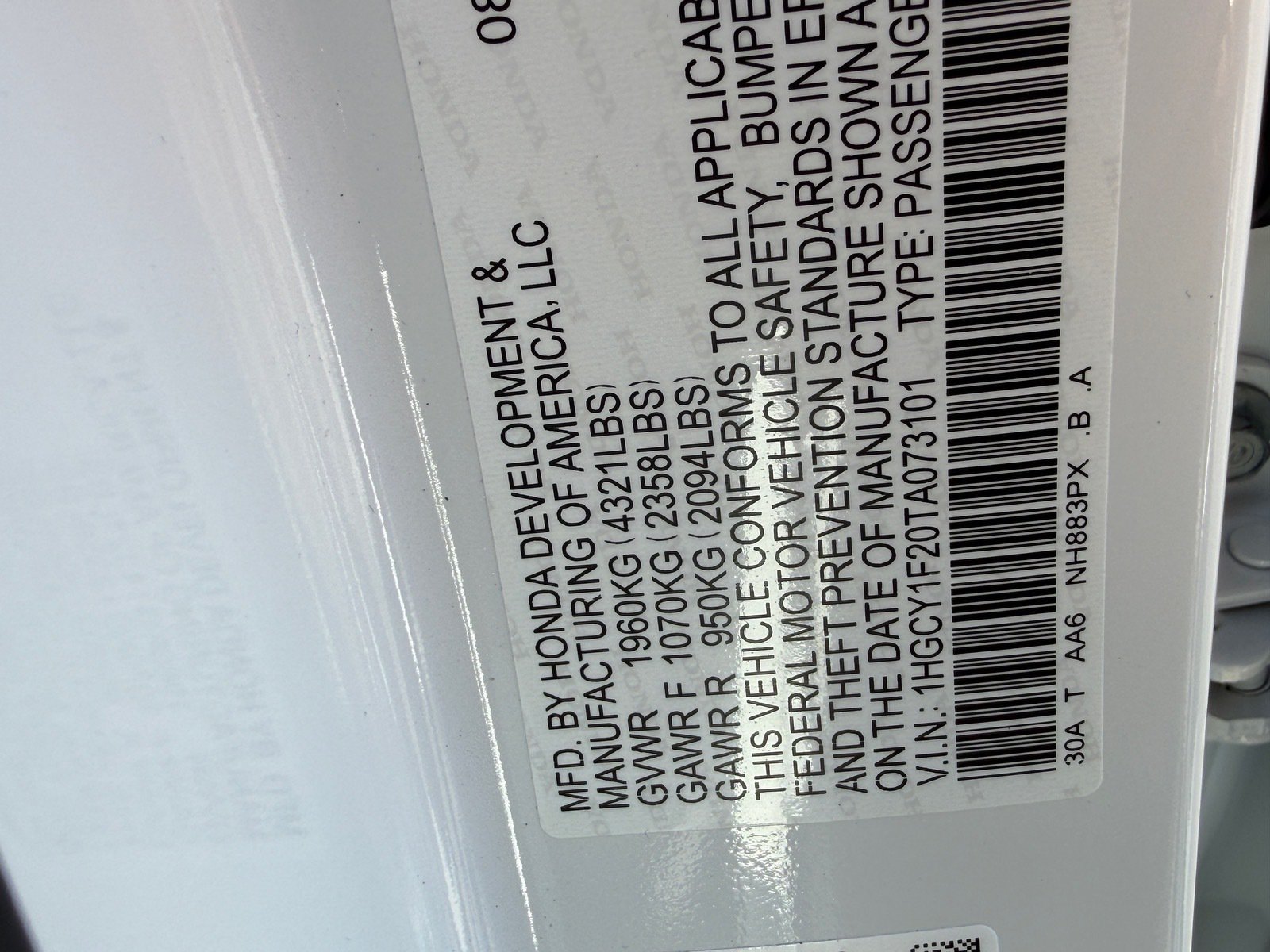 New 2026 Honda Accord LX image 30