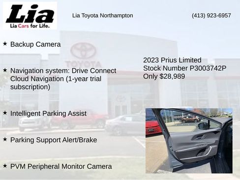 Used 2023 Toyota Prius Limited w/ Limited Premium Package FWD image 14