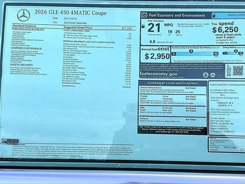 New 2026 Mercedes-Benz GLE 450 GLE 450 4MATIC Coupe image 17
