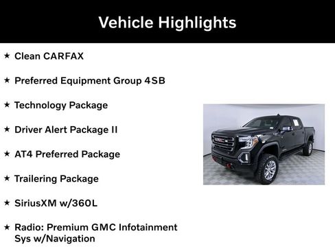Used 2021 GMC Sierra 1500 AT4 w/ Technology Package image 2