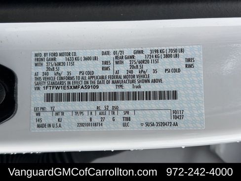 Used 2021 Ford F150 King Ranch w/ Equipment Group 601A High image 38