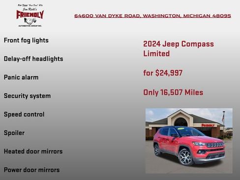 Used 2024 Jeep Compass Limited AWD/4WD image 25