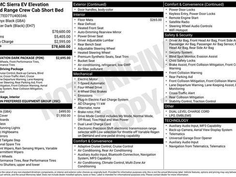New 2026 GMC Sierra EV Elevation w/ LPO, Elevation Dark Package image 44