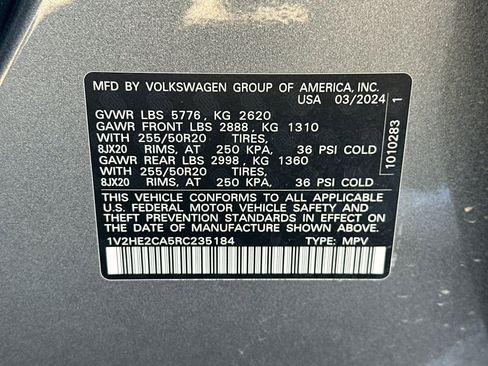 Used 2024 Volkswagen Atlas Cross Sport SE AWD/4WD image 55