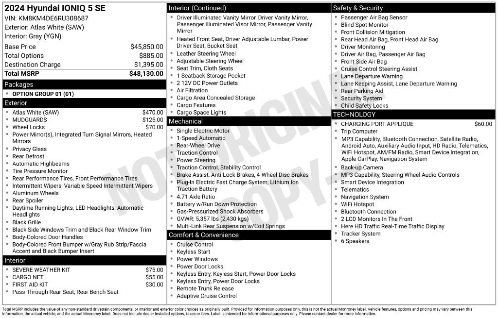 Certified 2024 Hyundai Ioniq 5 SE RWD image 5