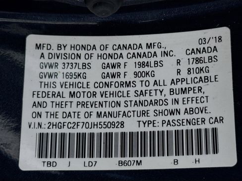 Used 2018 Honda Civic EX image 38