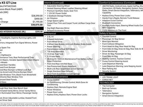New 2026 Kia K5 GT-Line w/ GT-Line Red Interior Package image 9