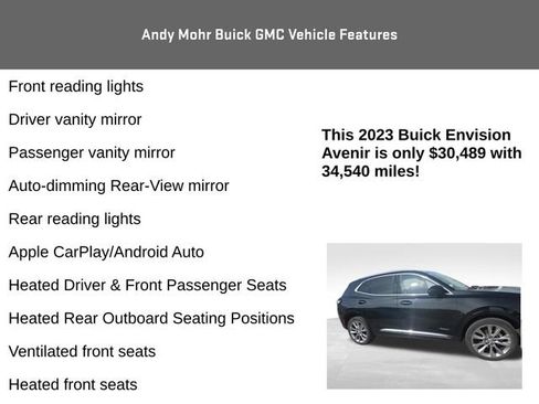 Used 2023 Buick Envision Avenir AWD/4WD image 15