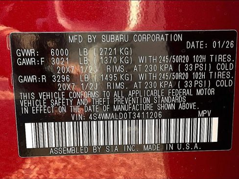 New 2026 Subaru Ascent Bronze Edition image 12