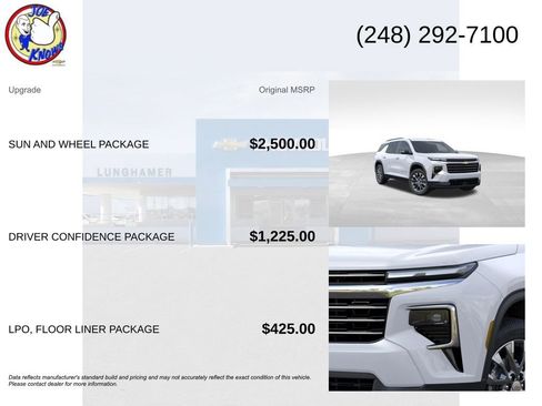 New 2026 Chevrolet Traverse LT w/ Sun and Wheel Package image 5