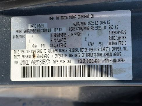 Used 2021 MAZDA MAZDA6 Carbon Edition FWD image 37