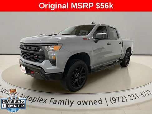 Used 2025 Chevrolet Silverado 1500 Custom Trail Boss w/ LPO, Dark Essentials Package AWD/4WD image 1