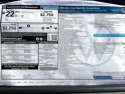 New 2026 Volkswagen Atlas Cross Sport SEL R-Line image 19