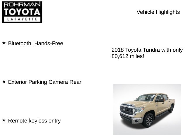 Used 2018 Toyota Tundra SR5 AWD/4WD image 7