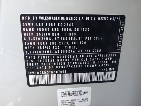 New 2026 Volkswagen Tiguan SEL R-Line AWD/4WD image 30