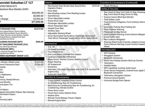 Used 2025 Chevrolet Suburban LT w/ Comfort Package AWD/4WD image 6