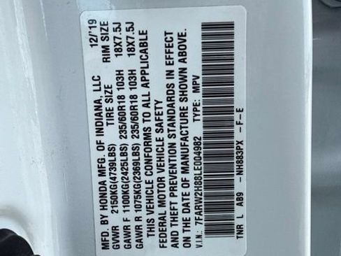Certified 2020 Honda CR-V EX-L image 28