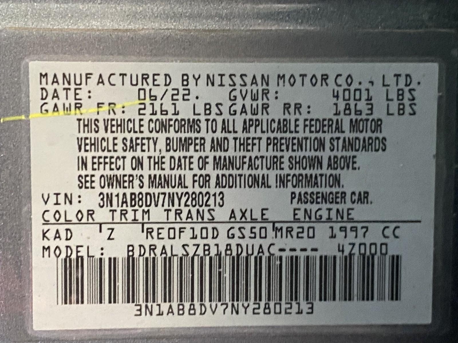 Used 2022 Nissan Sentra SR w/ SR Premium Package FWD image 27
