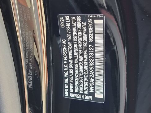Certified 2024 Porsche 911 GT3 RS RWD image 30