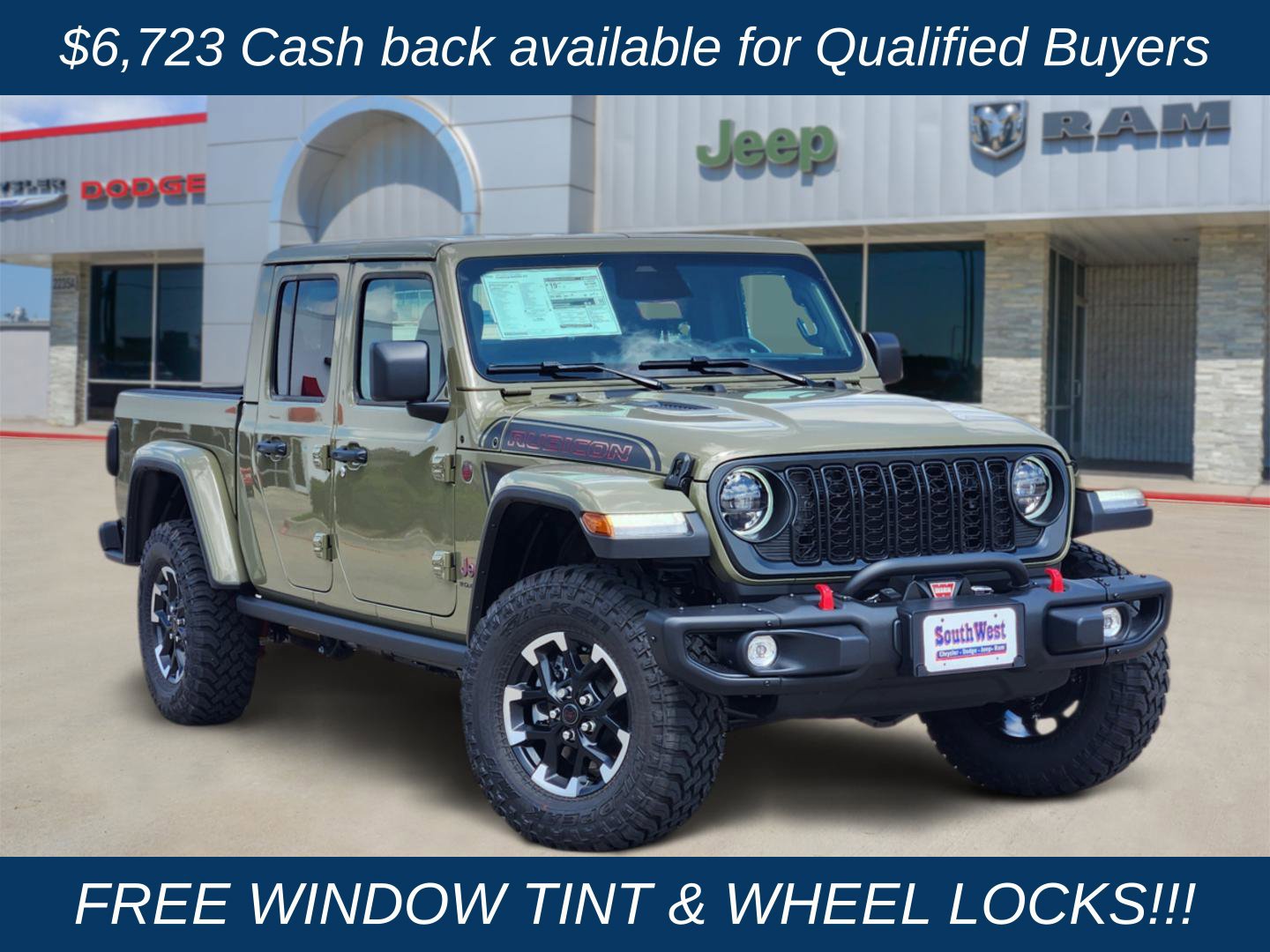 New 2026 Jeep Gladiator Rubicon AWD/4WD 360° Tour
