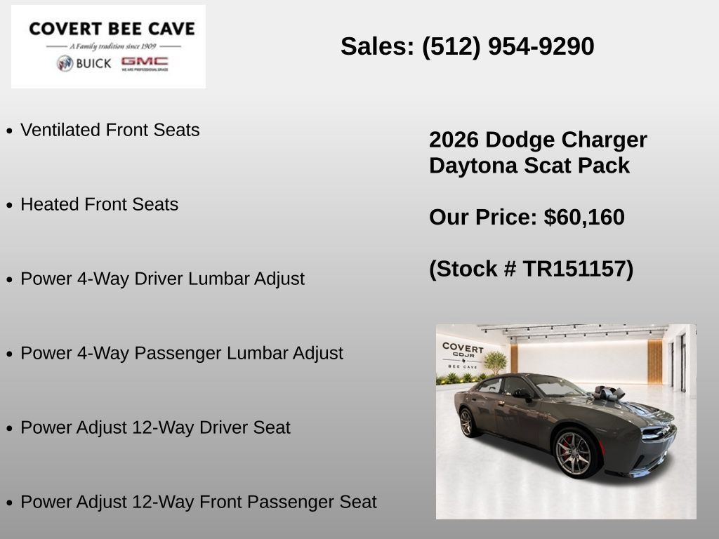 New 2026 Dodge Charger Daytona Scat Pack w/ Track Package AWD/4WD image 27