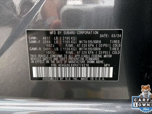 Certified 2024 Subaru Crosstrek 2.5i Limited w/ Popular Package #4A AWD/4WD image 33