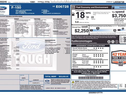 Used 2020 Ford F150 XLT w/ Equipment Group 302A Luxury AWD/4WD image 17