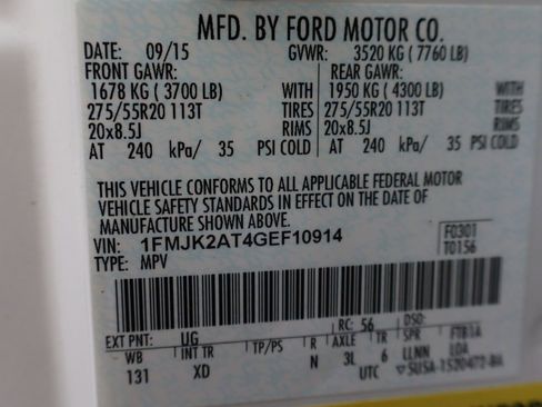 Used 2016 Ford Expedition EL Limited w/ Equipment Group 301A AWD/4WD image 48