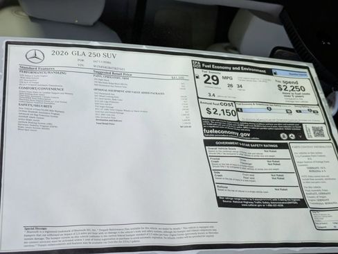 New 2026 Mercedes-Benz GLA 250 GLA 250 image 18