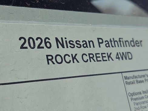 New 2026 Nissan Pathfinder Rock Creek AWD/4WD image 9