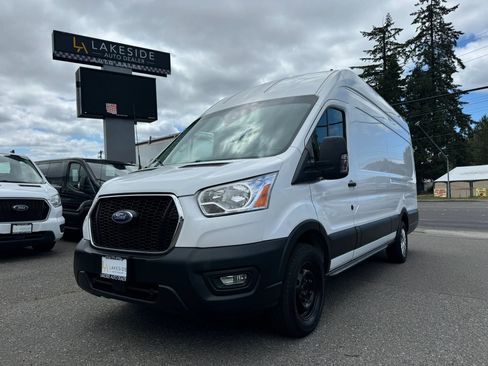 Used 2021 Ford Transit 350 148 High Roof Extended w/ Load Area Protection Package RWD image 1