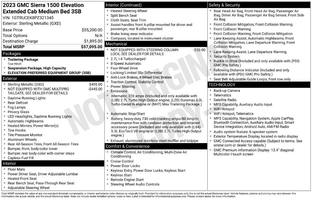 Certified 2023 GMC Sierra 1500 Elevation AWD/4WD image 31