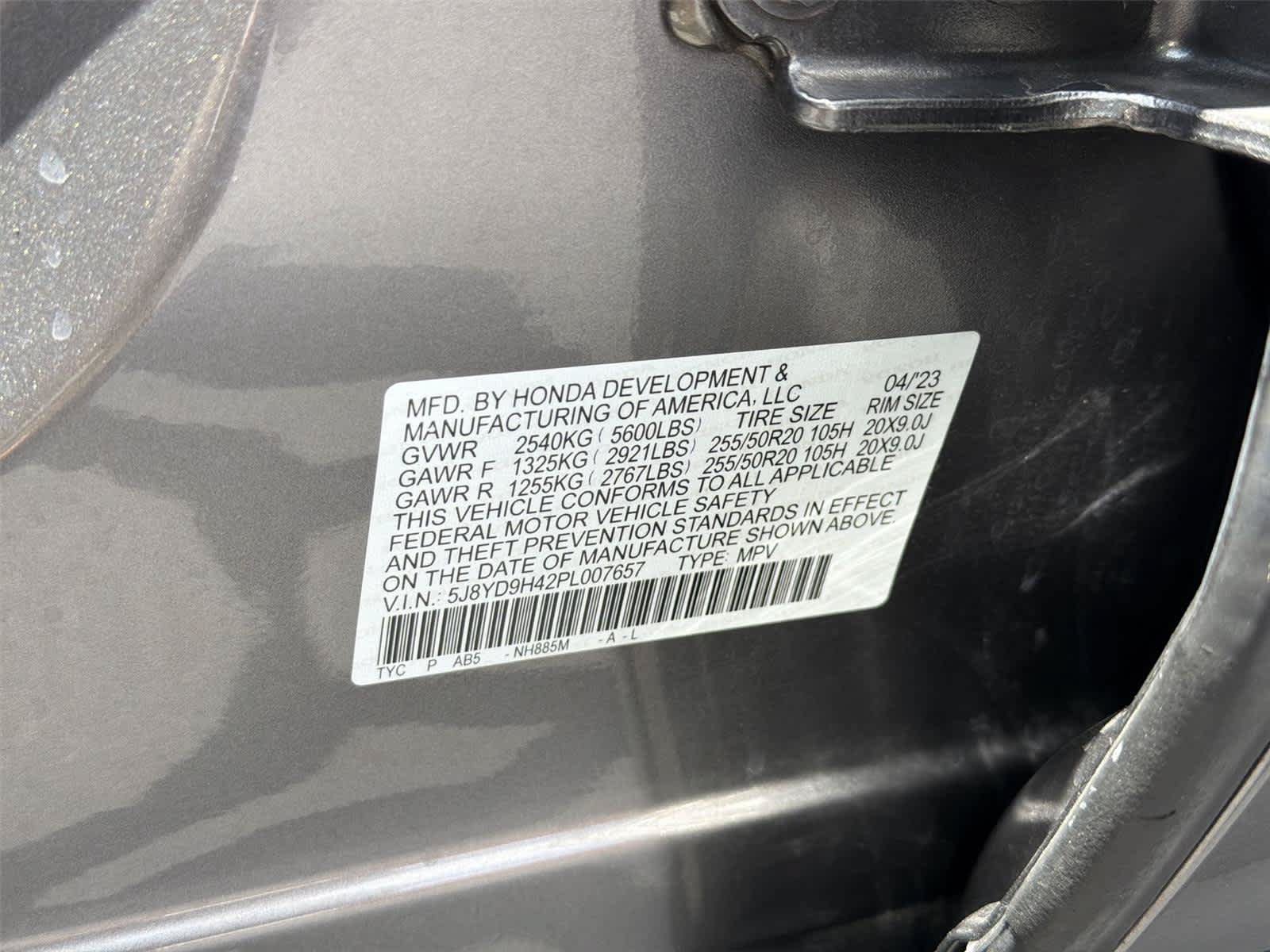 Certified 2023 Acura MDX w/ Technology Package FWD image 23