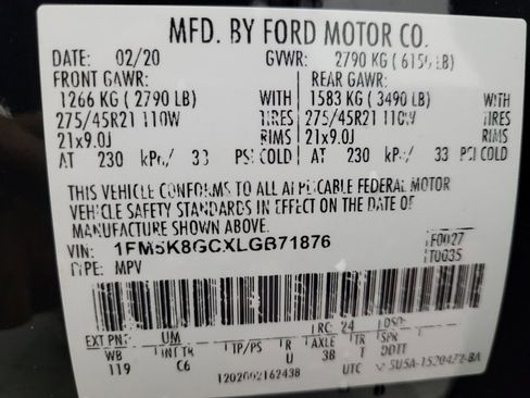 Used 2020 Ford Explorer ST w/ ST Street Pack image 33