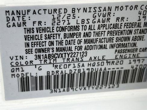 New 2026 Nissan Sentra SV image 15