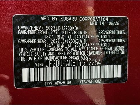 New 2026 Subaru Outback Premium AWD/4WD image 32