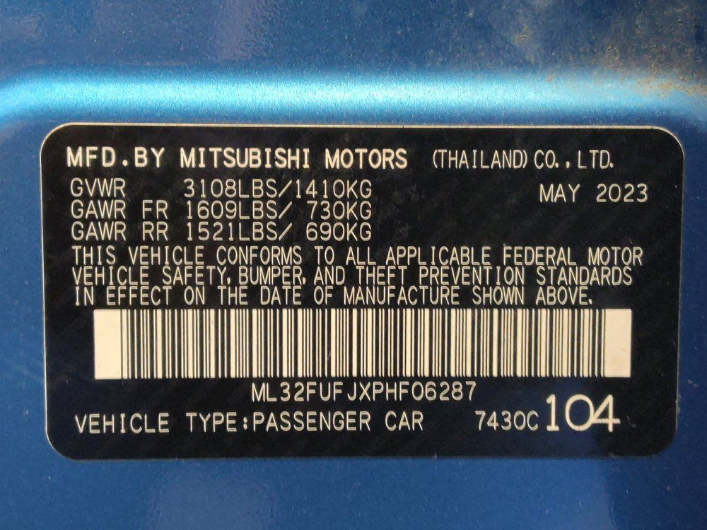 Used 2023 Mitsubishi Mirage G4 LE FWD image 33