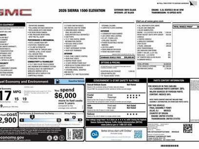 New 2026 GMC Sierra 1500 Elevation w/ LPO, Elevation Black Package