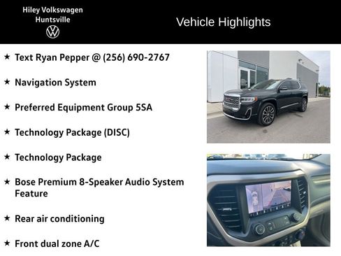 Used 2020 GMC Acadia Denali w/ Technology Package image 6