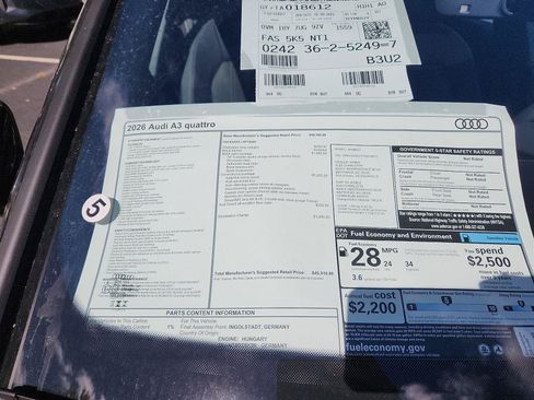 Certified 2026 Audi A3 2.0T Premium Plus AWD/4WD image 22