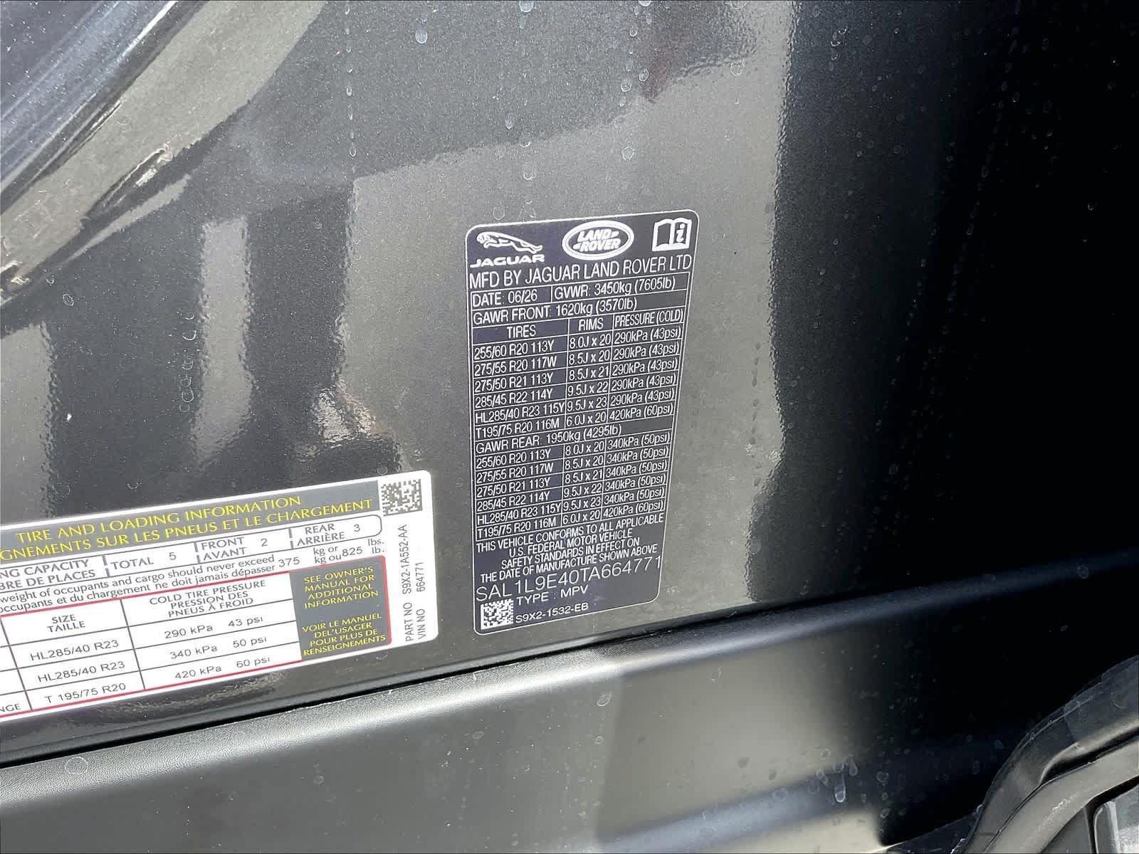 New 2026 Land Rover Range Rover Sport Dynamic SE AWD/4WD image 36