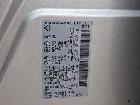 Used 2015 Nissan Pathfinder SL w/ SL Tech Package image 34