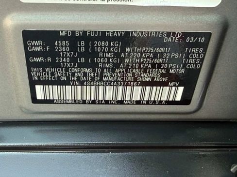 Used 2010 Subaru Outback 2.5i Premium AWD/4WD image 18