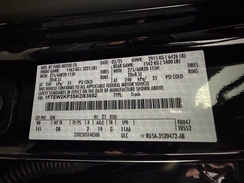Used 2025 Ford F150 STX w/ STX Black Appearance Package RWD image 16