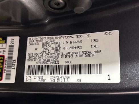 New 2026 Toyota Tundra SR5 AWD/4WD image 24