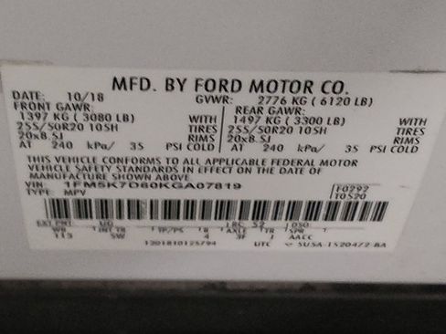 Used 2019 Ford Explorer XLT w/ Equipment Group 202A FWD image 33