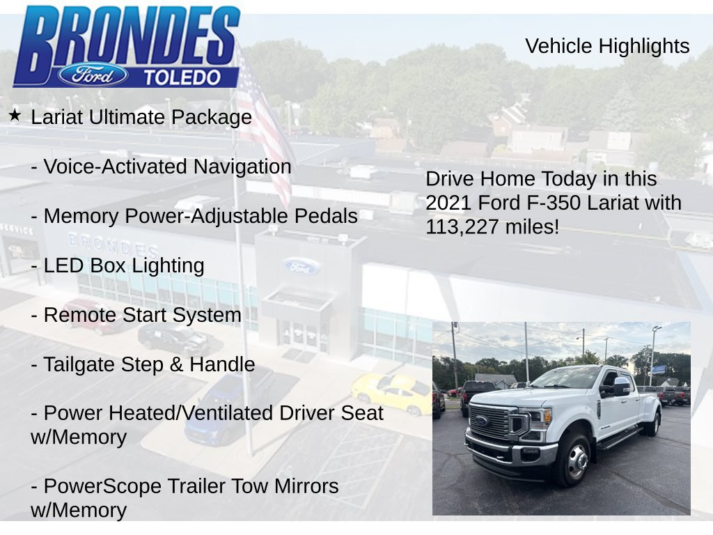Used 2021 Ford F350 Lariat w/ Lariat Ultimate Package AWD/4WD image 12
